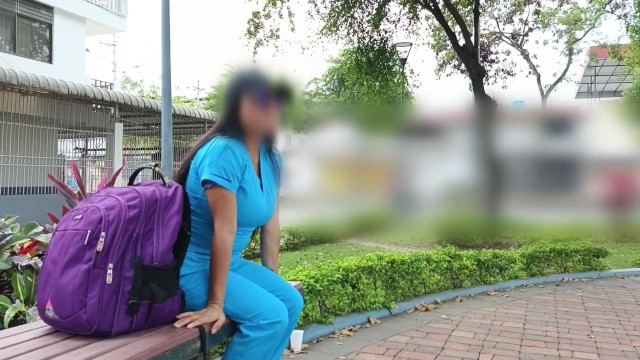 The Nurse!! I Met him in the Park and Invited him to have a Sexual Adventure