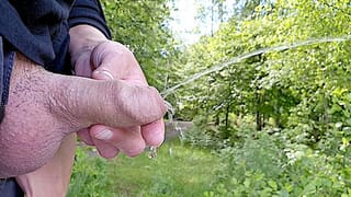 Holding his Dick during Pee and Wetting my Fingers Compilation 3 Videos