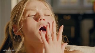 ULTRAFILMS Beautiful Blonde Girl Diana Heaven Masturbating in Front of the Camera