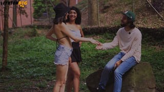 2 Girls Invite me to Eat, but it's all Pussy