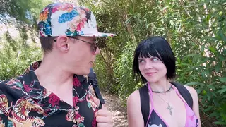 A Beautiful 18-year-old Girl is Waiting for her Boyfriend to go to the Beach, but she will Cheat on him with a Stranger