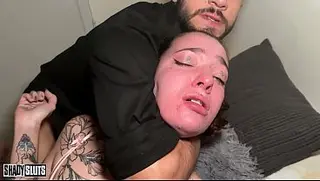 Rebekah Rose Submissive Tattooed Woman Cries with Pleasure as She Receives Hardcore Sex!