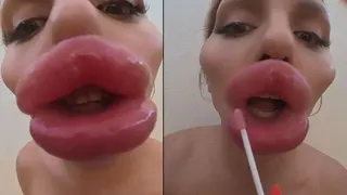Vienna Xtreme Plays with her Swollen Bimbo Lips
