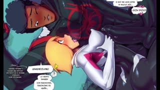 Miles Morales Licks Gwen's Wet Vagina and Swallows all her Juices