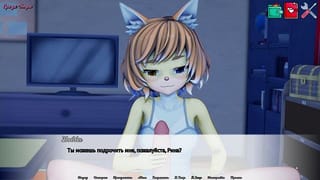 Rina Turned out to be a Lustful Furry Bitch and Agreed to Jerk me off at my first Request