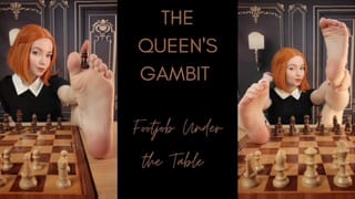The Queen's Gambit - Footjob under the Table