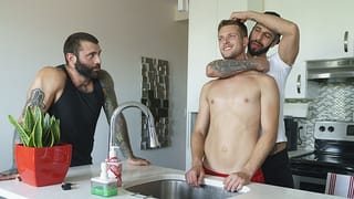Perv Stepdads Romeo Davis & Markus Kage take Turns Drilling Stepson on the Couch - DadCreep - Pornhub Gay