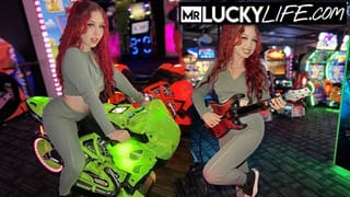 Redhead Gamer Girl Arietta Adams Blows Dick