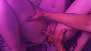 Horny Young Pussy Fingered Wet and made to Moan with Cum Filled POV