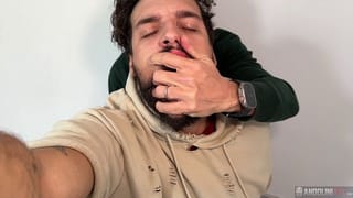 Andolini Fucks on the Stairs with Samuel Hodecker and Secretly Fucks him without a Condom - Pornhub Gay