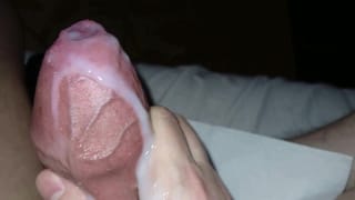 Closed Head of a Big Cock Close-up Cums a Lot. Milky Sperm Fills the whole Cock - Pornhub Gay