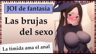 The Witches of Sex. Shy Witch Loves Anal. FULL JOI in Spanish.