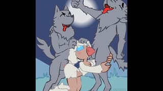 Little SHEEP Furry Fucked by TWO FAT WOLF COCKS! Rule34
