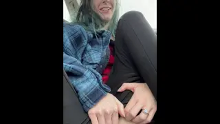 Stealthy & Filthy: Sneaking Orgasm in Car with Pussy out