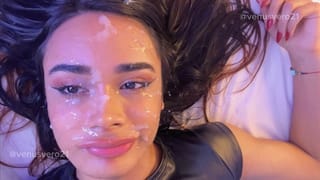 Hot Transgirl HUGE self Facial Venusvero21