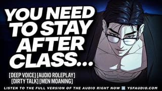 (M4F) Strict Professor DEVOURS you after Class | Audio Roleplay