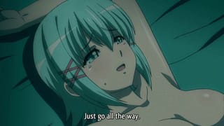 Pretty Girl with Blue Hair Loves the Missionary Position