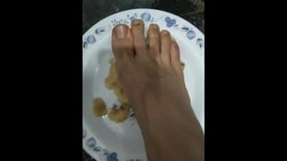 Mash the Banana with my Foot... Eat It, Slave!