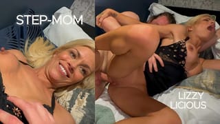 Stepmom and Stepson Fuck whilst Daddy is Away! Blonde British Mature MILF - Lizzy Licious
