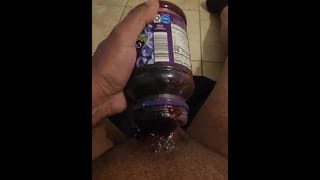 Jerking off with Squishy Jelly Til I Cum inside