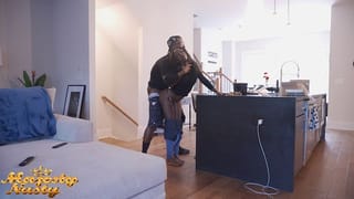 BBC Teaches Petite Ebony a Lesson