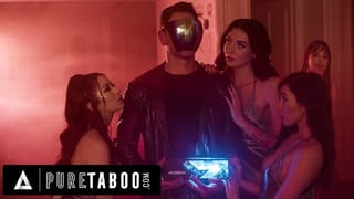 PURE TABOO Stud has Lustful Dream with Wife's Stepsisters Alex Coal, Maya Woulfe, & Charlotte Sins