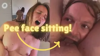 I Filled my Slut's Mouth with my Pee and Sat on his Face for Multiple Orgasms and a Couple Piss Play