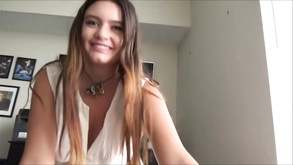 Lustful Hippie teen crazy sex video