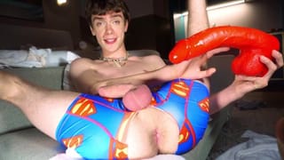 My new Giant Red Dildo! (from mr Hankeys Toys) - Pornhub Gay