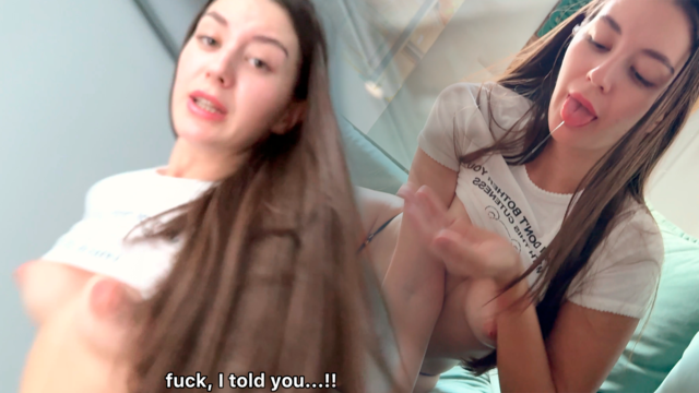 Watching TV was so Boring that Stepbro Started Touching Stepsister but after Cum inside she Run away