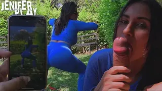 On the way to the GYM I Fuck in a Park