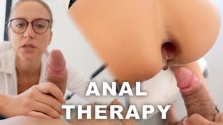 MILF Therapist's Intense Anal Therapy Session Destroy her Asshole
