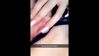 Horny Snapchat Slut her Pink Pussy