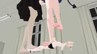 Giantess Kaguya and Lucy Trample