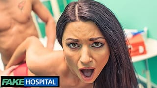 Polish MILF Ania Kinski Show off her NEW BOOBS to her Doctor - Fake Hospital