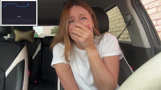 Braless Pit Stop in the Drive thru with my Lush on MAX!