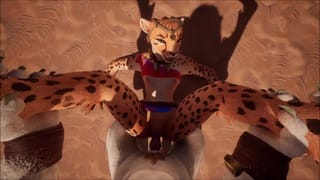 Furry x Furry POV Pillory Slapping and Fucking Bondage BDSM