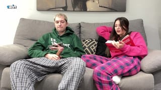 Step Sister Caught Step Brother Watching Porn and Jerking Off! Beauty was Shocked and Handjob Him!