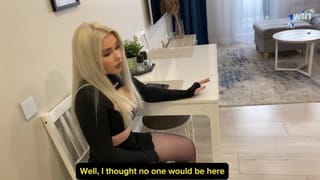 Conflict with Step-sister Ended with Fucking and Cum in her Mouth