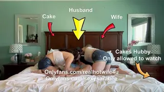 Cuckquean Wife Helps Cuckcake Fuck her Husband - Cakes Cuck Cleans and Reclaims