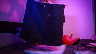 LilaGrace353 Rides her Toy Fully Naked until she Squirts - Multiple Orgasms with Clear Dildo & VVD Rider Desire