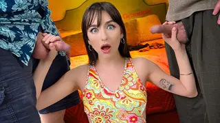Lana Smalls Decides to Give her two Step-Granddads the Ultimate Gift - her Body