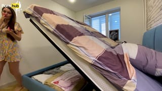 Vaginal Gift of Fate STEPMOM Stuck under the Bed.