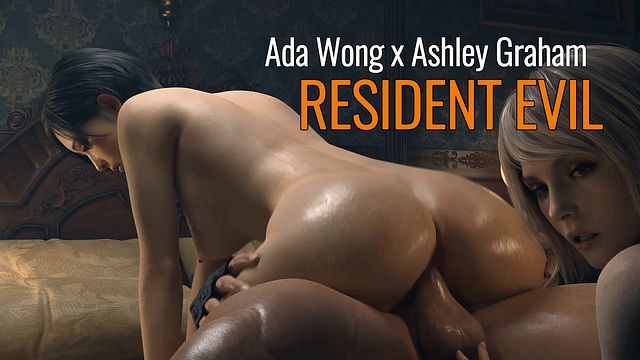 RE7 Ada Wong x Ashley Graham Resident Evil Exciting Threesome - Hero & Ladies Action 🔥🍑