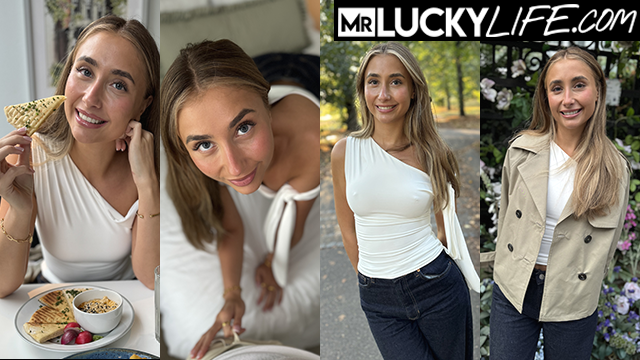 Brunette Hottie Lily Phillips Lights up London with her Charisma