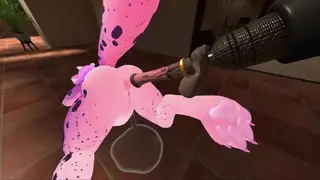 Furry Girl Gets Fucked by a Machine