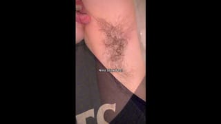 Hairy Girl Licking Armpits! Hairy Armpit Fetish