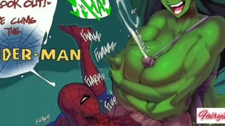Spider-man Gets Fucked by MILF Jennifer with Huge Tits