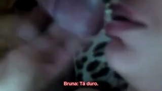 Bruna Silva Hotwife Giving Ass and Cursing the Cuckold - with Subtitles