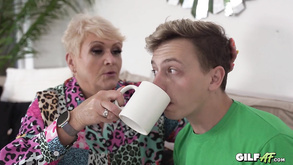 Perverted granny and shy dude filthy adult clip